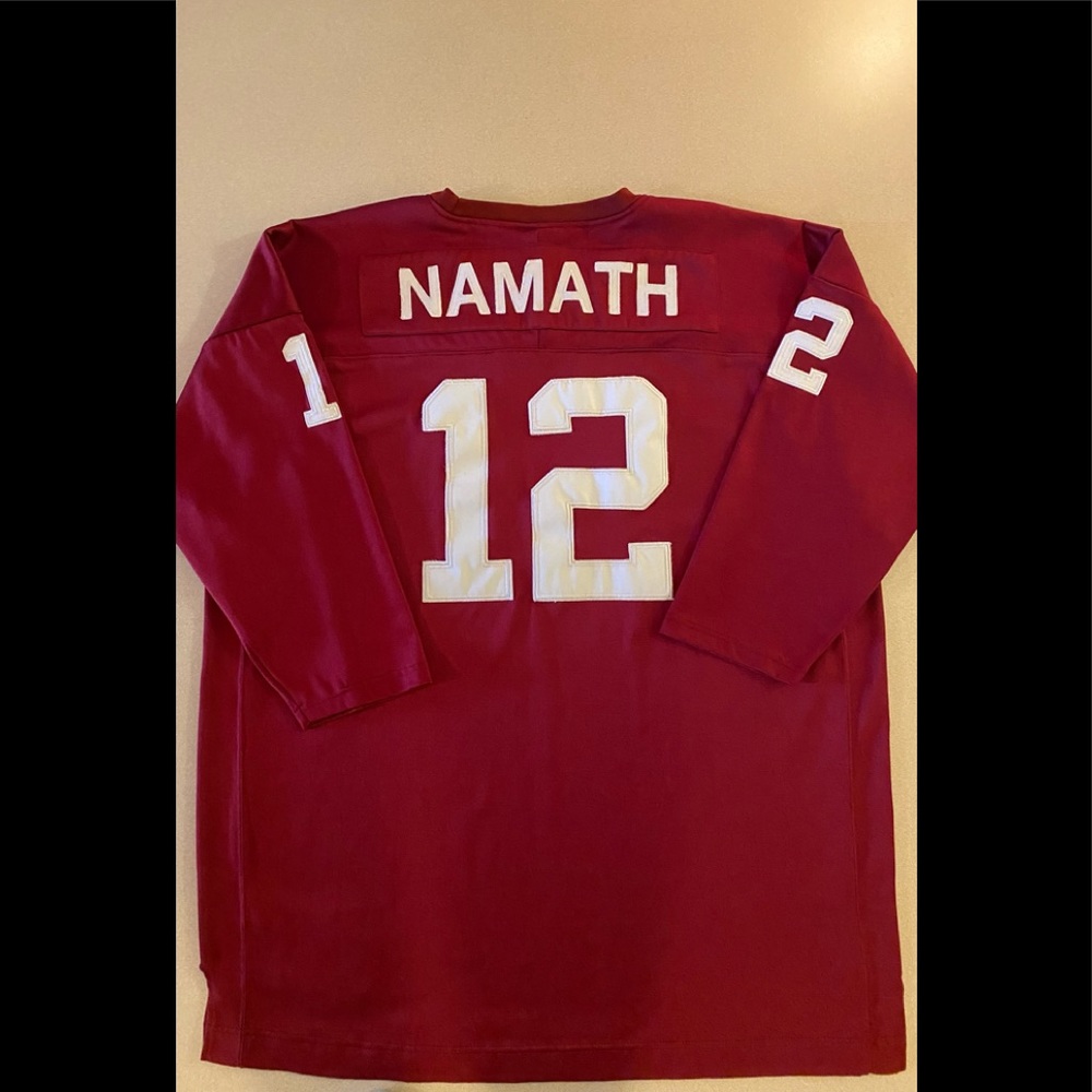 Authentic Joe Namath Alabama #12 College Jersey by Adidas